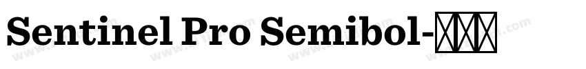 Sentinel Pro Semibol字体转换